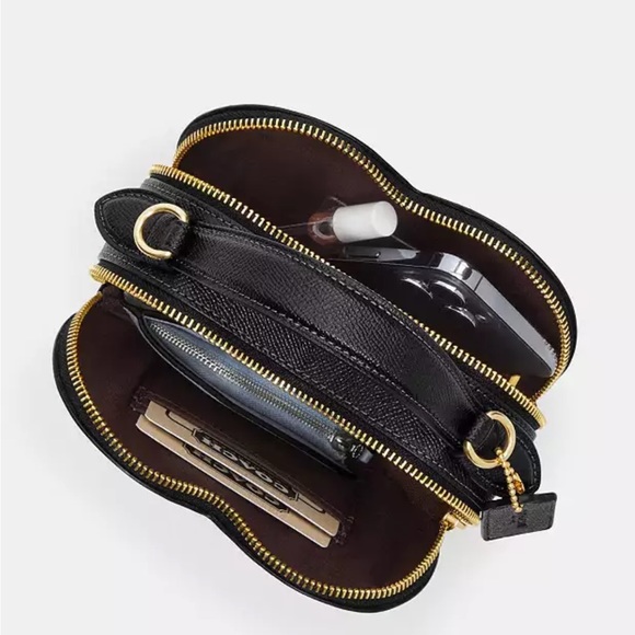 Heart Crossbody In Signature Canvas With Heart Print - Picture 3 of 5